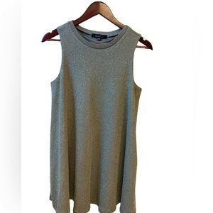 PARTY DRESS 60s look Heart Soul silver sparkle mini dress